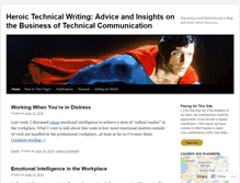 Tablet Screenshot of heroictechwriting.com